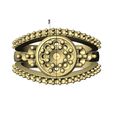 Round-cluster-Diamond-lip-ring-size7-07.jpg Fichier STL Bague de fiançailles à grappe de diamants ronds et lèvres taille US 7 Modèle d'impression 3D・Design à télécharger et à imprimer en 3D