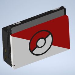 Dock-pokeball-1.jpg Télécharger fichier STL Housse de socle pour Nintendo Switch - Pokemon • Design pour impression 3D, enel