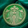 starbucks1.jpg Starbucks Logo Coaster