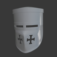 1.png Pot Helm (Great Helm) – Medieval Crusader Helmet 3D Printable Model for Cosplay & Display