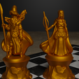 4.png Troll Goblin Characters Chess Set - Different 6 Chess Pieces 3D print model