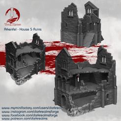 House-5-Ruins.jpg 3D file Arkenfel House 5 Ruins・3D print design to download, DarkRealms