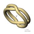volume1.jpg Anel de elos com nó sobreposto e torcido duplo tamanhos 6 a 10 Modelo de impressão 3D
