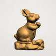 Chinese Horoscope04-A01.png Free 3D file Chinese Horoscope 04 Rabbit・Design to download and 3D print