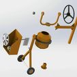 Capture5.JPG Free 3D file Cement mixer・3D printable model to download
