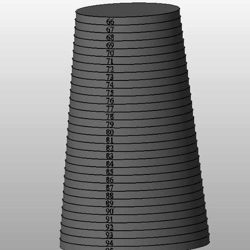 66-95.jpg Descargar archivo STL Cono dimensional (calibre del anillo) • Objeto para impresión 3D, Samodelkin
