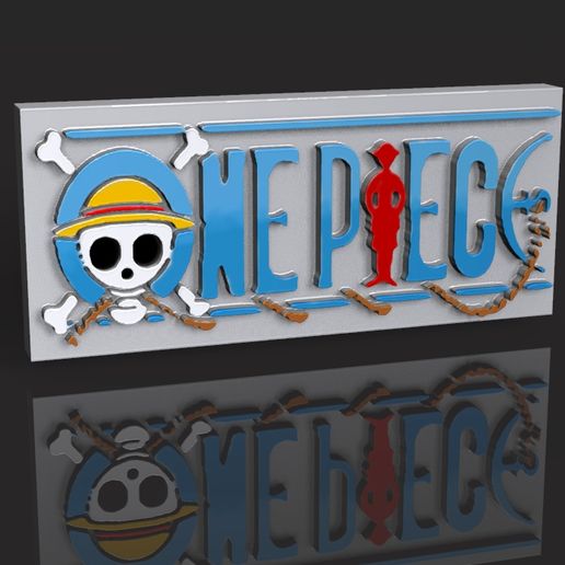 🗿 One Piece 3D logo・ 3D File for 3D printing・Cults