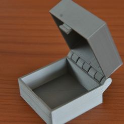 medium-DSC_4832_display_large.jpg Free STL file Hinged Box With Latch, Somewhat Parametric and Printable In One Piece・3D printer model to download