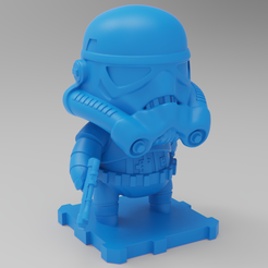 STORMTROOPER10SQ.png Descargar archivo STL gratis ¡¡¡Star Wars StormTrooper!!!! • Objeto para impresión 3D, purakito
