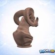 jpg_frame_10.jpg Powerful Black Stone Ram Bust – RDW3D-H2YIJ