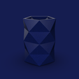 de2734c5-d0f4-422e-b8ec-8f26c0994601.png 65. Facet Origami Geometric Bonsai Vase - V8 - Saito (Inches)