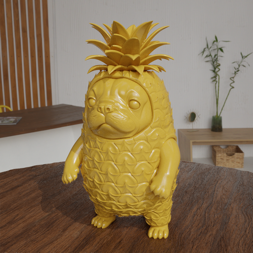 🐕 Pibble Piña・ STL File for 3D printing・Cults