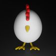 egg3.jpg Chicken Egg With Glasses Easter Decoration