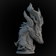 retake03.png Dragon bust/head - miniature - fantasy figurine STL