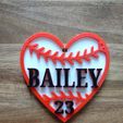 BASE-SOFTBALL-HEART-KC-PIC-1.jpeg Baseball-Softball Heart Keychain Bag Tag for single color printers with Commercial License