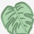 Hoja-tropical_e.png STL file Tropical cookie cutter blade・3D print object to download