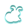 2.png Bunny Holding Egg Cookie Cutter | STL File