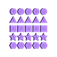 PLATE.stl Math Facts - Numbers, Shapes, Colors