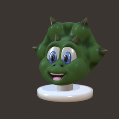 triceratops.png Free STL file Triceratops head・3D print design to download
