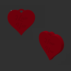 4.png Free STL file keychain valentine's day・Template to download and 3D print