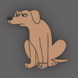 completo_final.png STL-Datei Verdächtiger Hund - Schlüsselanhänger für die Wand・Modell für 3D-Drucker zum Herunterladen