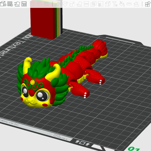 🐉 Flexi Cute Dragon Articulated・ STL File for 3D printing・Cults
