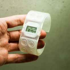 ertfcx.jpg Archivo STL gratis WRISTWATCH01・Plan de la impresora 3D para descargar