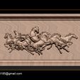 002.jpg Race Horse wood carving file stl OBJ and ZTL for CNC