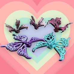 345095438_599152225499906_1714815318425189674_n.jpg Файл STL Flutterfly The Butterfly・Модель для печати в 3D скачать