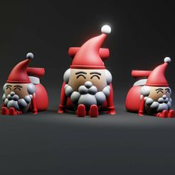1.jpg Fichier STL mignon santa claus support multi-usage・Design imprimable en 3D à télécharger