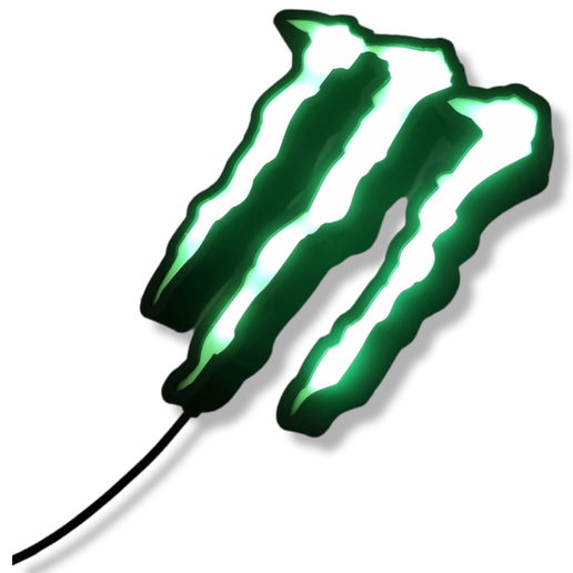 Monster Energy logo sign LED 3D model