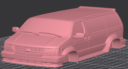 star baby hot rod mini van rc crawler ect shell