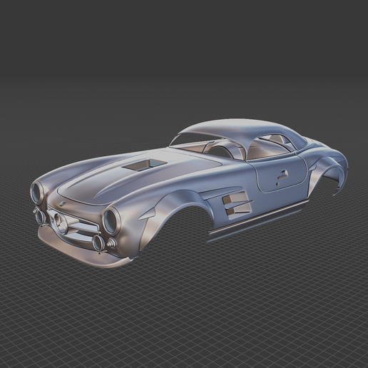 Mercedes Benz 300 SL Restomod Body Ready for 3D Printing