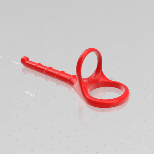 🍑 Cockring / penisring with anal dildo・ STL File for 3D printing・Cults