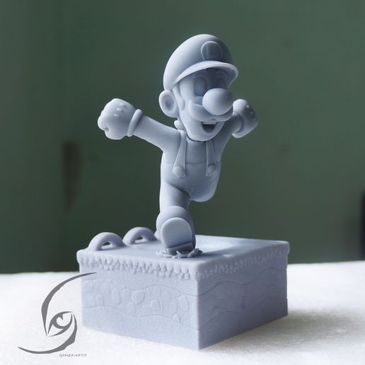 16.jpg Luigi STL 3D print figure