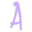 Maj-A.stl Alice font alphabet