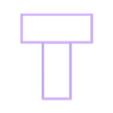 t (1).stl Letter T Cookie Cutter