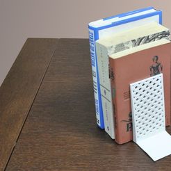 Bookend_with_Books_pe_display_large.jpg STL-Datei Bookend kostenlos・3D-druckbare Vorlage zum herunterladen