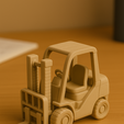 2.png 3D 打印叉车玩具--可爱的一体式仓库车辆 STL
