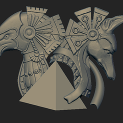 anubiss.PNG Файл OBJ Ra and Anubis pendant・Дизайн 3D-печати для загрузки3D, VNJewelryDesigner