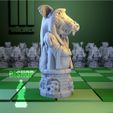Chess-Natu4r-Bishop-side.jpg 2x Chess Set Cyborgs vs. Nature