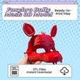 Foxybro.jpg Foxy/Foxybro Mask 3D Print File Inspired by Five Nights at Freddy's | STL for Cosplay