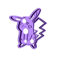 Pikachu.stl Pikachu cookies cutter