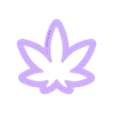 Weed_Leaf~2.25in_depth_1in.stl Резак для печенья "Листья травы" 2,25 дюйма / 5,7 см