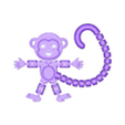 FlexiMonkey.V6.stl Flexi Articulated Monkey