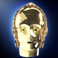 1.jpg C-3PO helmet head droid | Star Wars | 3d Print model
