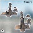 3.jpg Set of modern trains with diesel locomotive, platforms with tractors, and cattle transport wagons (2) - Modern WW2 WW1 World War Diaroma Wargaming RPG Mini Hobby