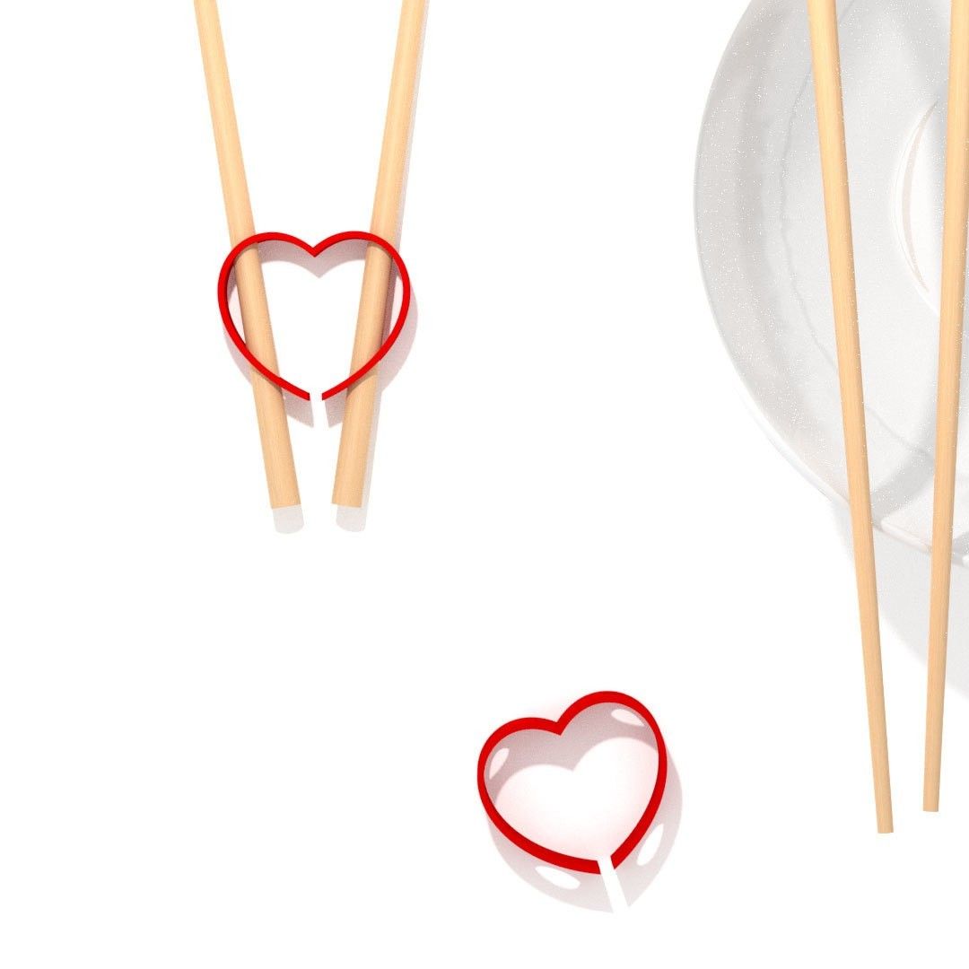 chopestick-valentin2-LD.jpg Fichier STL gratuit Baguettes Chinoises - Valentin・Plan pour impression 3D à télécharger, clem-c2