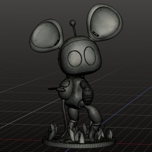 1000001072.jpg Астро бот 2, playstation 5. Новая мышь астробота. Фан скульпт, 3d модель, stl.