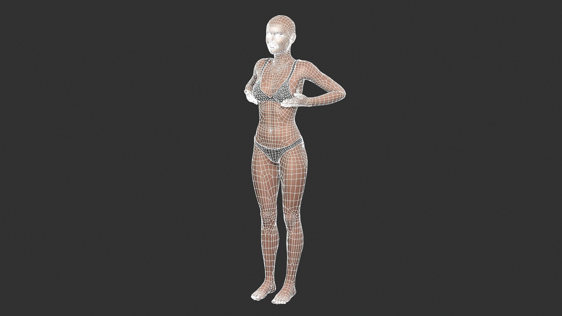 15.jpg -Datei Beautiful Woman -Rigged 3d character herunterladen • 3D-druckbare Vorlage, igorkol1994